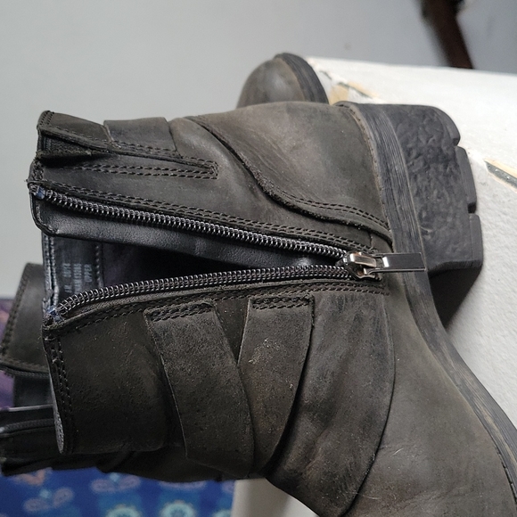Clark's ankle black boots leather - Picture 3 of 4